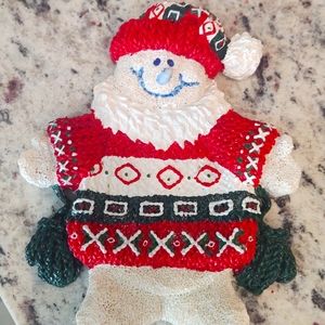 Cute Santa Ceramic Soap Dish New